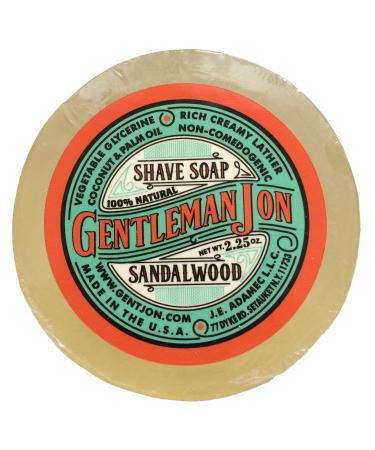 Gentleman Jon Sandalwood Shave Soap Glycerine 2.25oz