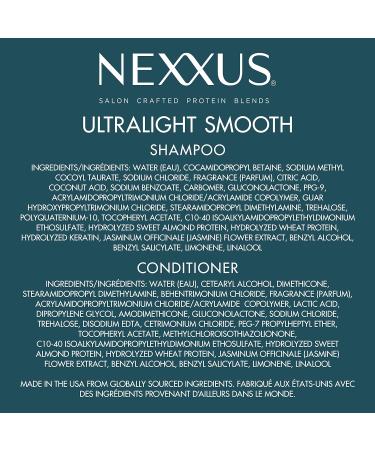 Nexxus Ultralight Smooth Shampoo & Conditioner Set - 13.5 oz - For Dry, Frizzy Hair - Weightless Treatment to Block Frizz - 2 Count - Buy Online on GoSupps.com