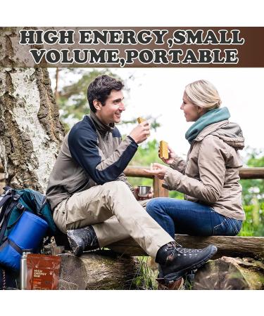 Emergency Ration Bar - 12 Compressed Biscuit Tabs with Coffee Taste | 20-Year Shelf Life | Ideal for Camping Hiking Snowstorms & Earthquakes | 1440g - Buy Online on GoSupps.com