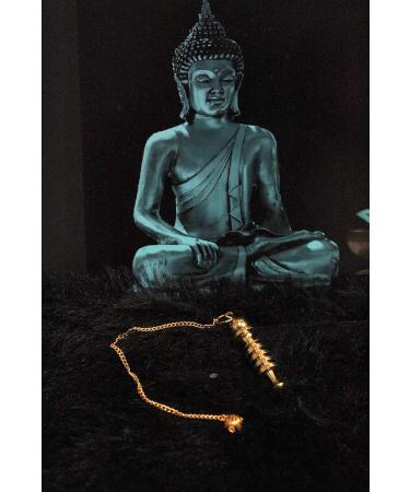 Jet International Top Class Gold Plated Metal Isis Pendulum | 4 Plate Healing Dowsing Rod | A++ Metaphysical Tool for Spiritual Answers - Buy Online on GoSupps.com