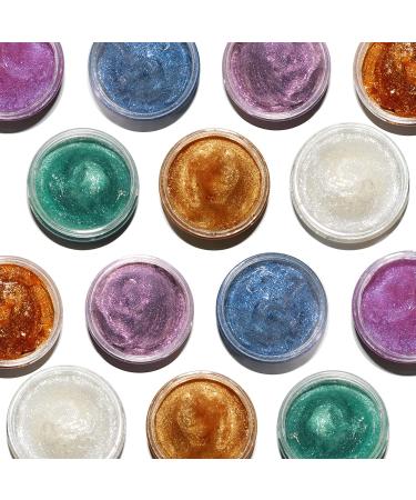 Gold Face & Body Glitter Gel | Biodegradable Shimmer for Women & Girls | Aloe Vera Base with Essential Oil | Ruth Paul Skin 2oz - Buy Online on GoSupps.com