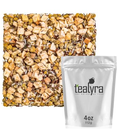 Tealyra - Sleepy Nights - Rooibos - Chamomile - Coconut - Valerian - Wellness Herbal Loose Tea - Relax and Calming Bed Time - 112g (4-ounce)