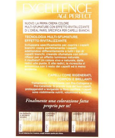 Set 6 EXCELLENCE Age Perfect 7.31 Amber Blonde Permanent Hair Color Tint - Buy Online on GoSupps.com