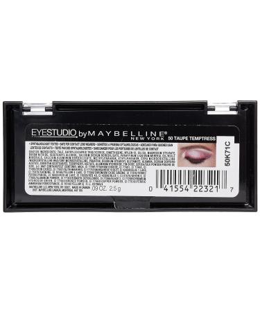 Maybelline New York Eye Studio Color Plush Silk Eyeshadow Taupe Temptress 50 - 0.09 oz - Buy Online on GoSupps.com