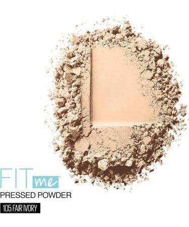 Maybelline Fit Me Matte + Poreless Powder - Fair Ivory 105, 8.5g - Pack of 1 - Buy Online on GoSupps.com