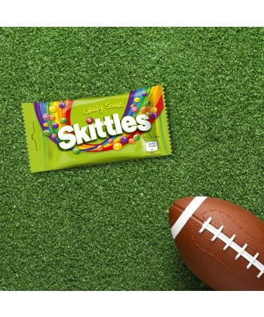 Skittles Crazy Sours 14 Pack | Vegan American Football Snacks | Flavors: Orange Lime Lemon | International Shipping - Buy Online on GoSupps.com