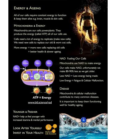 Buy NAD+ 80g Ultra Pure 99.5% Nicotinamide Adenine Dinucleotide - Boost Energy Metabolism & Mood International Shipping Available - Buy Online on GoSupps.com