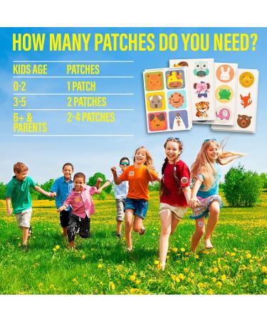 Natural Heals Mosquito Patch Stickers for Kids (72 pcs) | Plant-Based, DEET-Free, Citronella Essential Oil Patches for Toddlers & Children - Buy Online on GoSupps.com