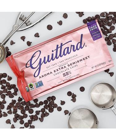 Guittard Organic Akoma Semisweet Chocolate Chips - 12 oz | Fair Trade Certified - Buy Online on GoSupps.com