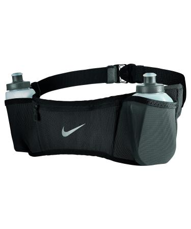 Nike Double Pocket Flask Belt 3.0 20oz Black | Black | Silver