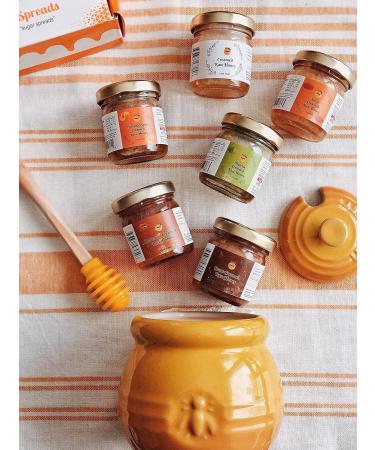 Pearl Honey Spreads Creamed Raw Honey Variety Flavored Gift Set| Raw and Unfiltered Pure Honey| Organic Matcha | Organic Cacao| Organic Cayenne| Organic Cinnamon| Organic Cacao|1.5 Ounces Per Jar - Buy Online on GoSupps.com