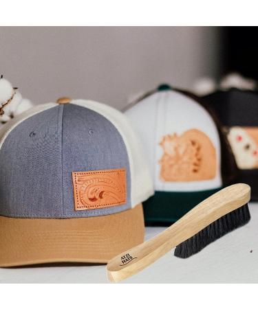 Premium Hat Brush for Felt, Fedora, Baseball Cap & Western Cowboy Hats - 100% Horse Hair Bristles, Beech Wood Handle for Clothes, Furniture, Pet Hair Cleaning Kit | Beige - Buy Online on GoSupps.com