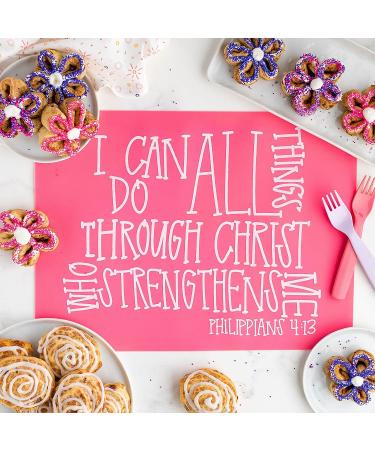 HIS KIDS COMPANY Phil 4:13 Pink PLACEMAT - Empowering Kids to Achieve Anything! - Buy Online on GoSupps.com