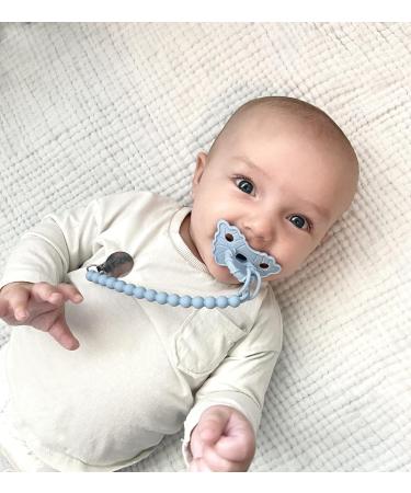 RaZbaby Silicone Pacifier Holder 2 Pack - Durable Textured Lanyard - BPA-Free - Universal Fit - Black/White - Buy Online on GoSupps.com