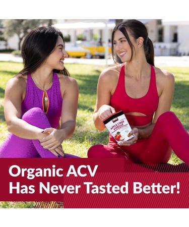 Force Factor Organic Apple Cider Vinegar Soft Chews - Digestion & Metabolism Support - Gluten-Free & Vegan - Caramel Apple Flavor - 30 Chews - Buy Online on GoSupps.com