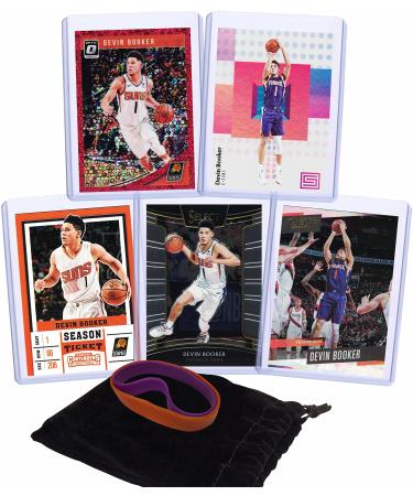 Devin Booker Basketball Cards Assorted (5) Bundle - Phoenix Suns Trading Cards