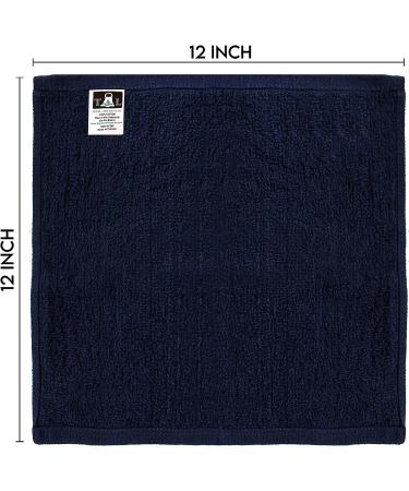 24 Pack 100% Cotton Flannel Wash Cloth Set | Highly Absorbent Fingertip Towels by Towel and Linen Mart - Buy Online on GoSupps.com