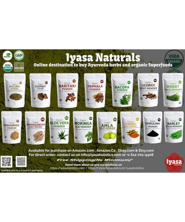 Iyasa Holistics Organic Chamomile Flower Powder - Food Grade for Baking, Cooking, Tea, Skin & Hair Care - 8 oz (223 gm) - Buy Online on GoSupps.com