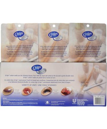 3-Pack Q-tips Cotton Swabs 625 ct - 1875 Total Count - Buy Online on GoSupps.com