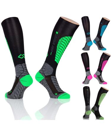 SKI COMPRESSION SOCKS 'Under Pressure' Ice Touring (Compression: 18-21mmHg) - Highest quality Made in Germany!