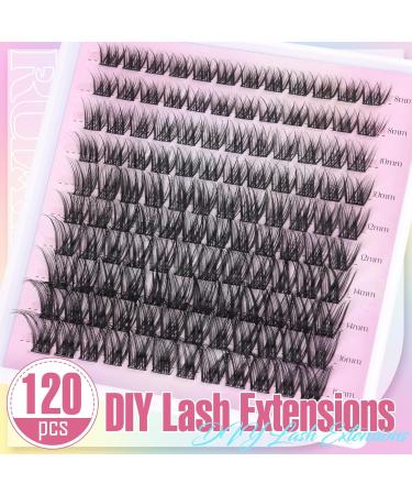 Self Adhesive Lash Clusters - 120pcs Fluffy Wispy Eyelash Extensions 8-16MM by Ruairie B | Shop Internationally - Buy Online on GoSupps.com