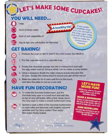 Cake Angels Toy Story 4 Chocolate Cupcake Kit 176g - Buy Online on GoSupps.com