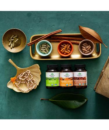 Organic India Turmeric Formula for Joint Mobility - 180 Vegetarian Caps - Buy Online on GoSupps.com
