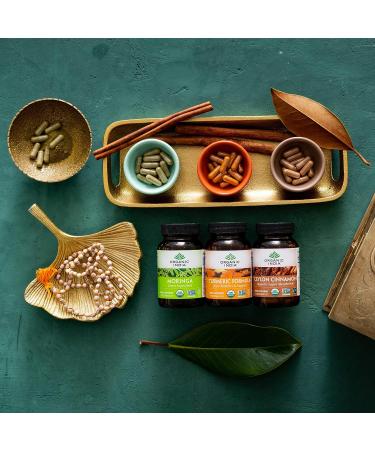 ORGANIC INDIA Ceylon Cinnamon Herbal Supplement - 90 Capsules | Vegan, Gluten-Free, Kosher, USDA Certified Organic, Non-GMO - Buy Online on GoSupps.com