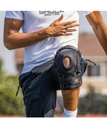Shock Doctor Compression Knee Brace | Maximum Support for ACL/PCL Injuries, Sprains, and More | Patella Support | Men and Women | Black, Medium - Buy Online on GoSupps.com