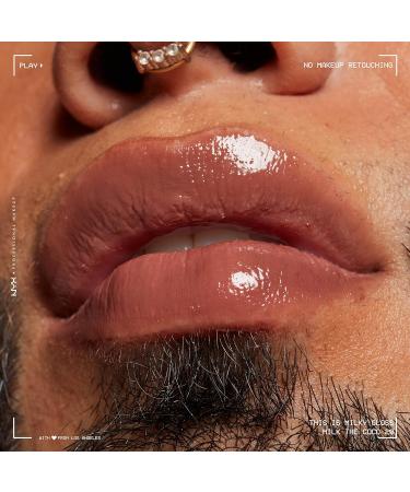 Nyx Professional Makeup Milky Gloss Lip Gloss - 12 Hour Hydration Vegan, Milk The Coco (Dark Chocolate) Milkshakes - Buy Online on GoSupps.com