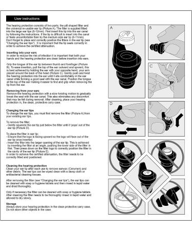 Earmonix Shooting & Impact Ear Plugs - Impulse Noise Reduction for Military & Police - Medical Grade TPE - Health & Safety - Buy Online on GoSupps.com