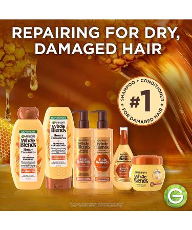 Garnier Whole Blends Honey Treasures Repairing Shampoo & Conditioner Set - 22 Fl Oz (2 Items) - For Dry Damaged Hair - Buy Online on GoSupps.com
