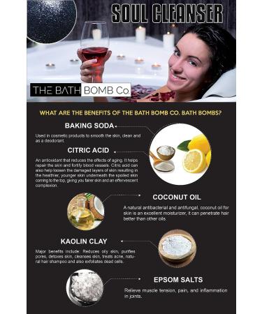 XL Soul Cleanser Bath Bomb with Pink Glitter by The Bath Bomb Co - Buy Online on GoSupps.com