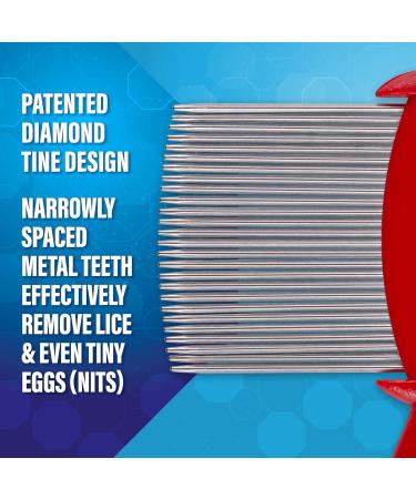 RIDvantage Premium Lice & Egg Removal Comb | Effective Safe & Eco-Friendly Solution for All Ages - Buy Online on GoSupps.com