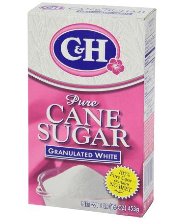 C&H Pure Cane Granulated White Sugar 1 lb - Premium Quality Sweetener - Buy Online on GoSupps.com