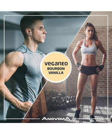 Anovona Vegan Protein Powder - Bourbon Vanilla 450g | EAAs & BCAAs | Sugar & Lactose-Free | Made in Germany - Pea Rice & Soy Isolate - Buy Online on GoSupps.com
