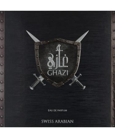GHAZI Eau de Parfum 100mL | Citrus Floral Fragrance for Men with a Woody Finish | Musk Tonka Sandalwood Guaiac Wood Amber | by Perfume Artisan Swiss Arabian Oud | Intense Cologne/Toilette Spray - Buy Online on GoSupps.com