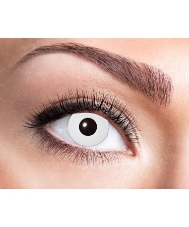 Eyecatcher 84095241-w02 - Colored contact lenses 1 pair weekly lens white carnival Mardi Gras Halloween - Buy Online on GoSupps.com