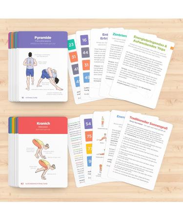 Workoutlabs Yoga Maps I & II Complete Set - Professional Learning Class Sequencing Practice Manual | Plastic Yoga Cards in Sanskrit & German for Kids & Parents - Buy Online on GoSupps.com