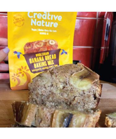 Creative Nature Banana Bread Vegan Cake Mix - Gluten Free, Nut Free, Dairy Free | Top 14 Allergen Free | 6 Pack, 6 Count - Perfect for Allergy-Friendly Baking - Buy Online on GoSupps.com