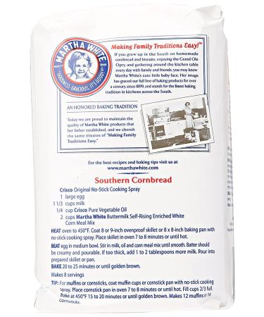 Martha White Self-Rising Buttermilk White Corn Meal Mix - 32 oz - Buy Online on GoSupps.com