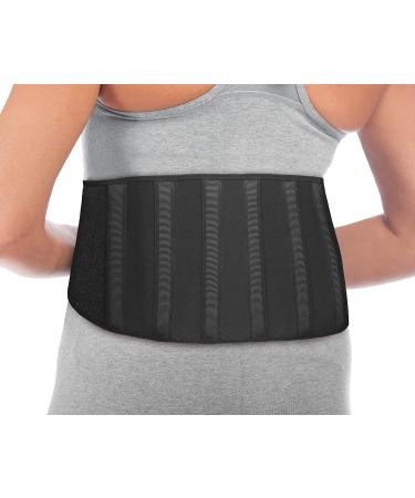 MUELLER Sports Medicine Adjustable Back Support Belt | Back Pain Relief for Men & Women | Ideal for Lower Back Strains & Aches | One Size Black - Buy Online on GoSupps.com