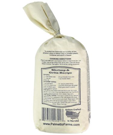 Palmetto Farms Stone Ground White Grits - 32 Ounce | Premium Southern Comfort Food - Buy Online on GoSupps.com