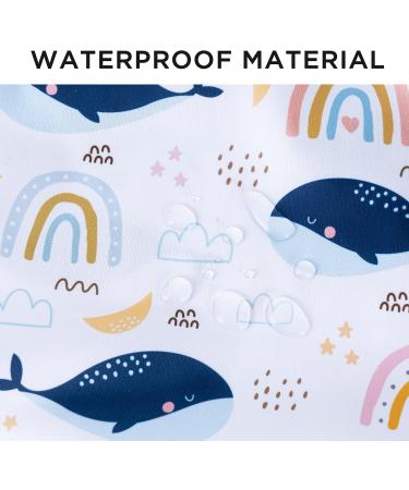 Hbselect 2PCs Waterproof Diaper Bag Set | Reusable Zipper Wet Wipes Organizer for Babies & Toddlers - Whale Design - Buy Online on GoSupps.com