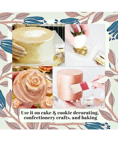 Edible Gold and Rose Gold Dust Glitter Set - Bakell Luster Dust for Baking & Decorating - 2 x 5g - Buy Online on GoSupps.com