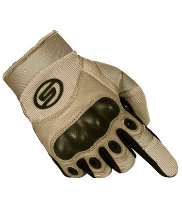 Seibertron outdoor gloves men tactical training motorcycle gloves climbing tactical gloves full finger gloves applies to cycling airsoft military paintball s beige