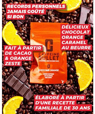 Caffeine Bullet 16 Chocolat Orange Gummies m cher nergisants | 85 mg de caf ine plus rapides que les comprim s gels gommes m cher - Buy Online on GoSupps.com