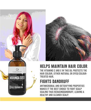 CARAWAY Organic Moringa Oil - Cold Pressed 50ml | Nourish Skin Face & Hair | Pure Indian Moringa Seed Oil - Buy Online on GoSupps.com