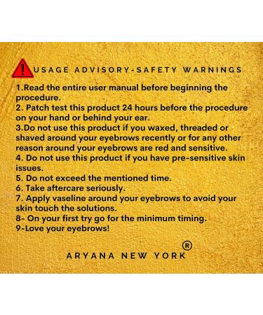 ARYANA NEW YORK Eyebrow Lamination Kit - At Home DIY Brow Perm for Fuller Brows | Professional Lift & Definition | Includes Brow Brush and Micro Brushes - Buy Online on GoSupps.com