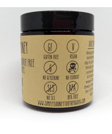 Buy Organic Vegan Fluoride-Free Tooth Powder - 3.5oz Glass Jar Cinnamon & Clove Flavor 6 Month Supply - Remineralizing Formula - Buy Online on GoSupps.com